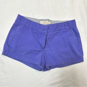 J. Crew Broken-In Chino Short, Women’s Size 8, Faded Purple, 3” Inseam